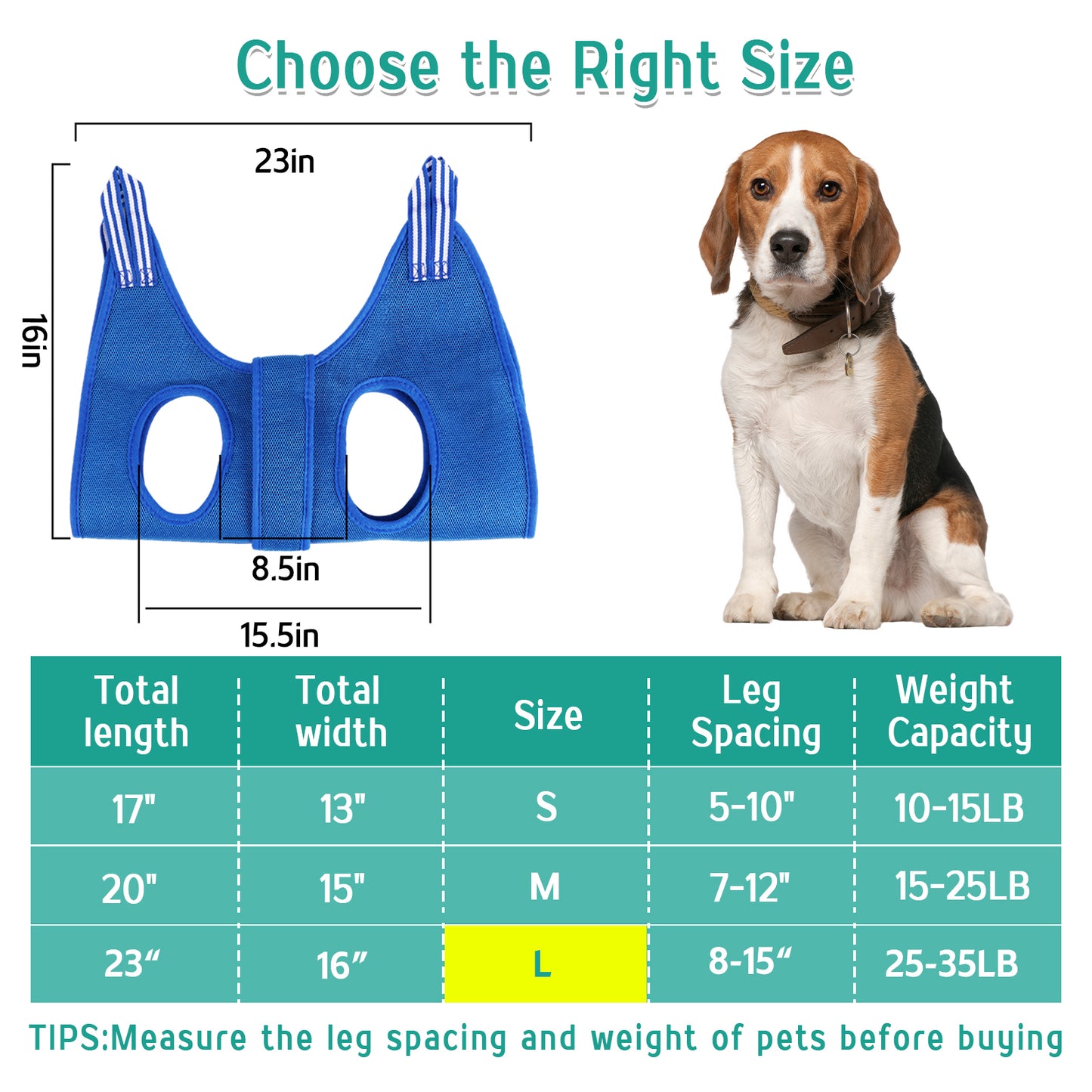 ZALALOVA Dog Grooming Hammock, Large Medium Dogs Hanging Harness Holder Hanger for Nail Clipping,Nail Trimming Hammock,Dog Sling Restraint for Claw Care