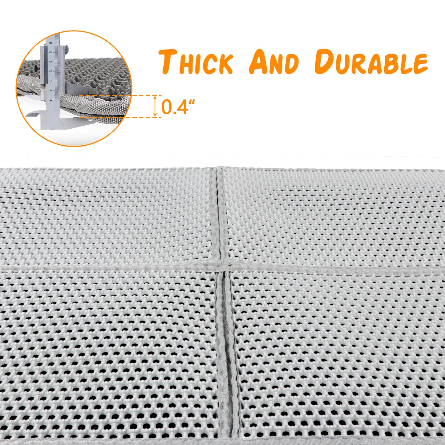 ZALALOVA Cat Litter Mat, 36 x 24 inch Washable Cat Litter Trapping Mat, Extra Large XL Honeycomb Double Layer Cat Mat, Urine & Waterproof Kitty Litter Mat (Gray)