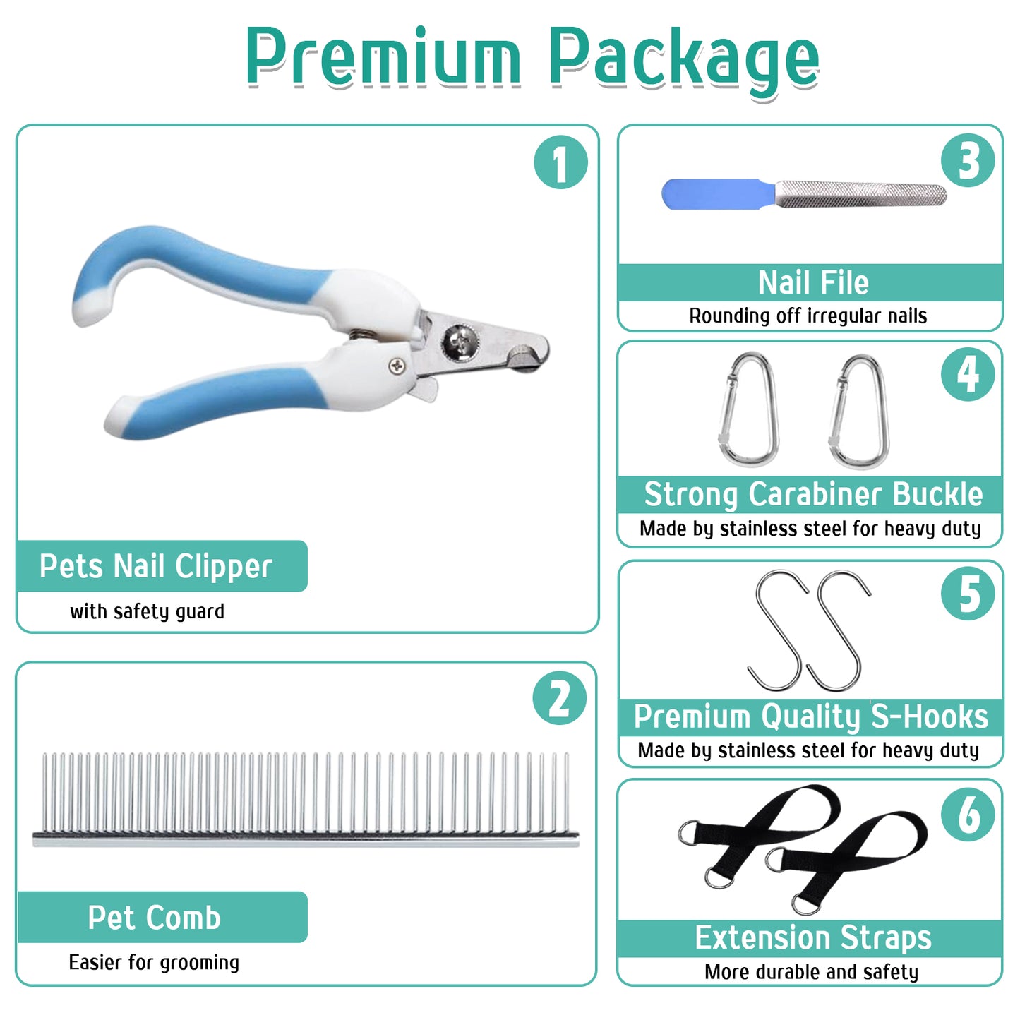ZALALOVA Dog Grooming Hammock, Small Medium Dogs Hanging Harness Holder Hanger for Nail Clipping,Nail Trimming Hammock,Dog Sling Restraint for Claw Care