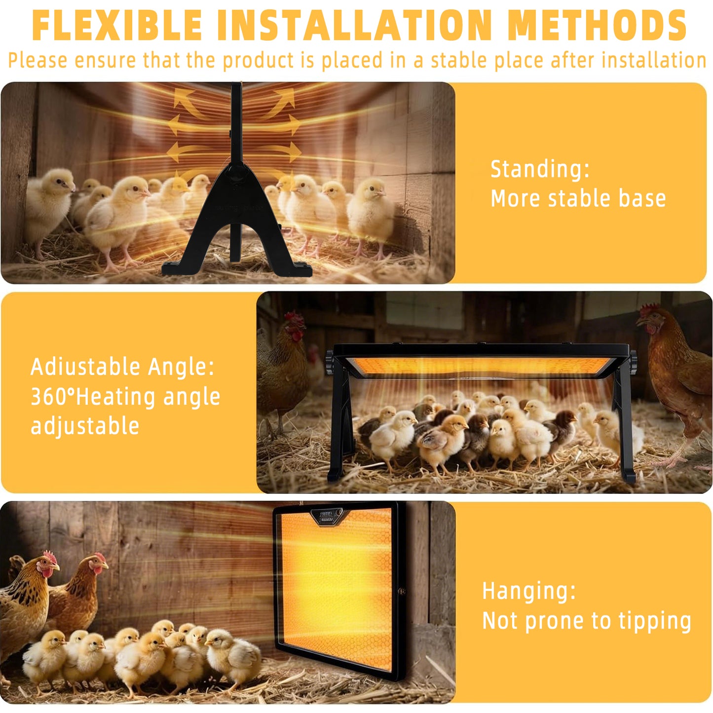 Zalalova 16.5" x 12" Chicken Brooder Heater, Dual-Heating Chick Heating Plate for Brooders with Remote Control, Adjustable Temperature & Height,Chicken Warmer for Poultry- up to 45 Chicks