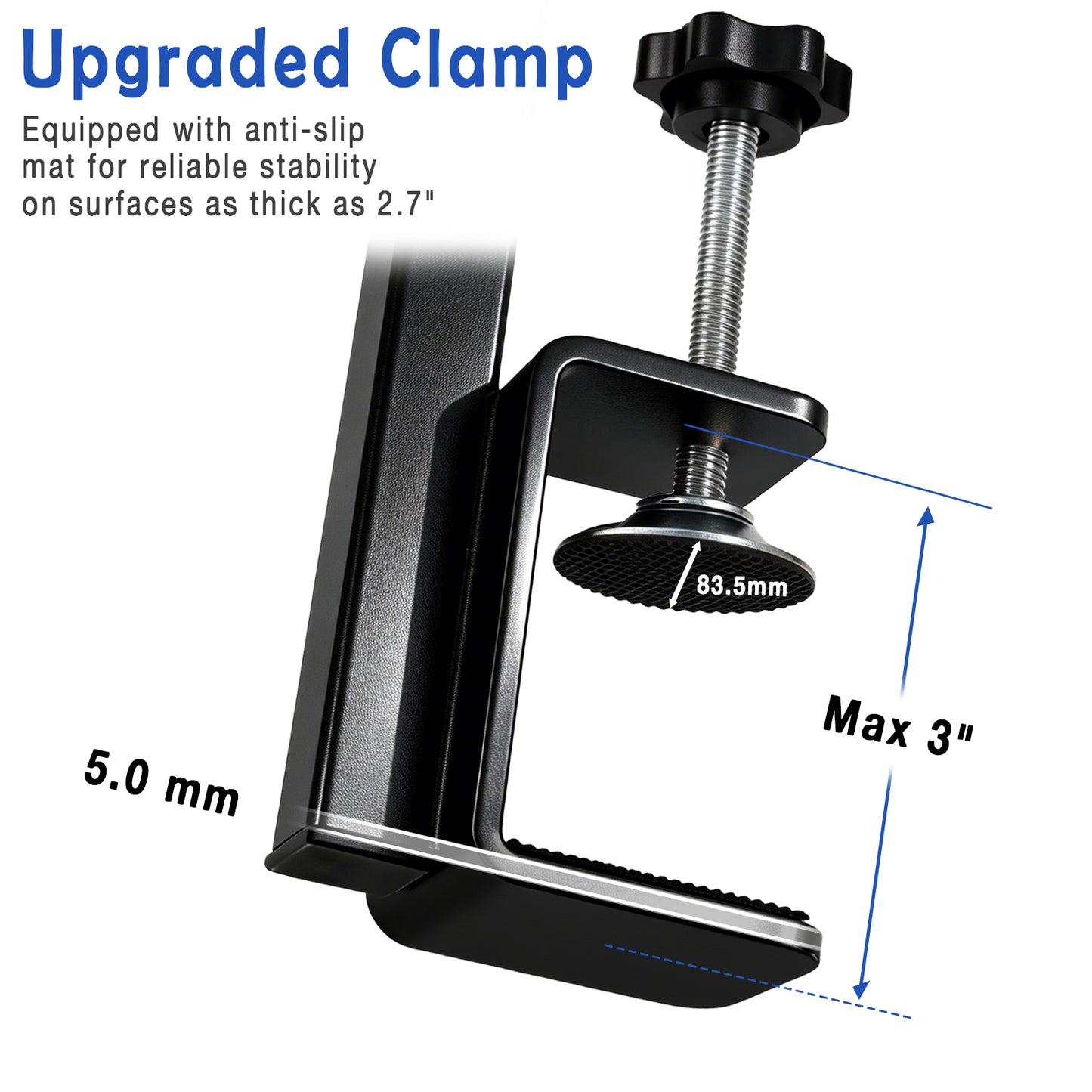 ZALALOVA Foldable Dog Grooming Arm with Clamp, 27-37" Adjustable Height, Dog Grooming Table and No-Sit Holder, Restraint for Small Medium Pet at Home or Salon